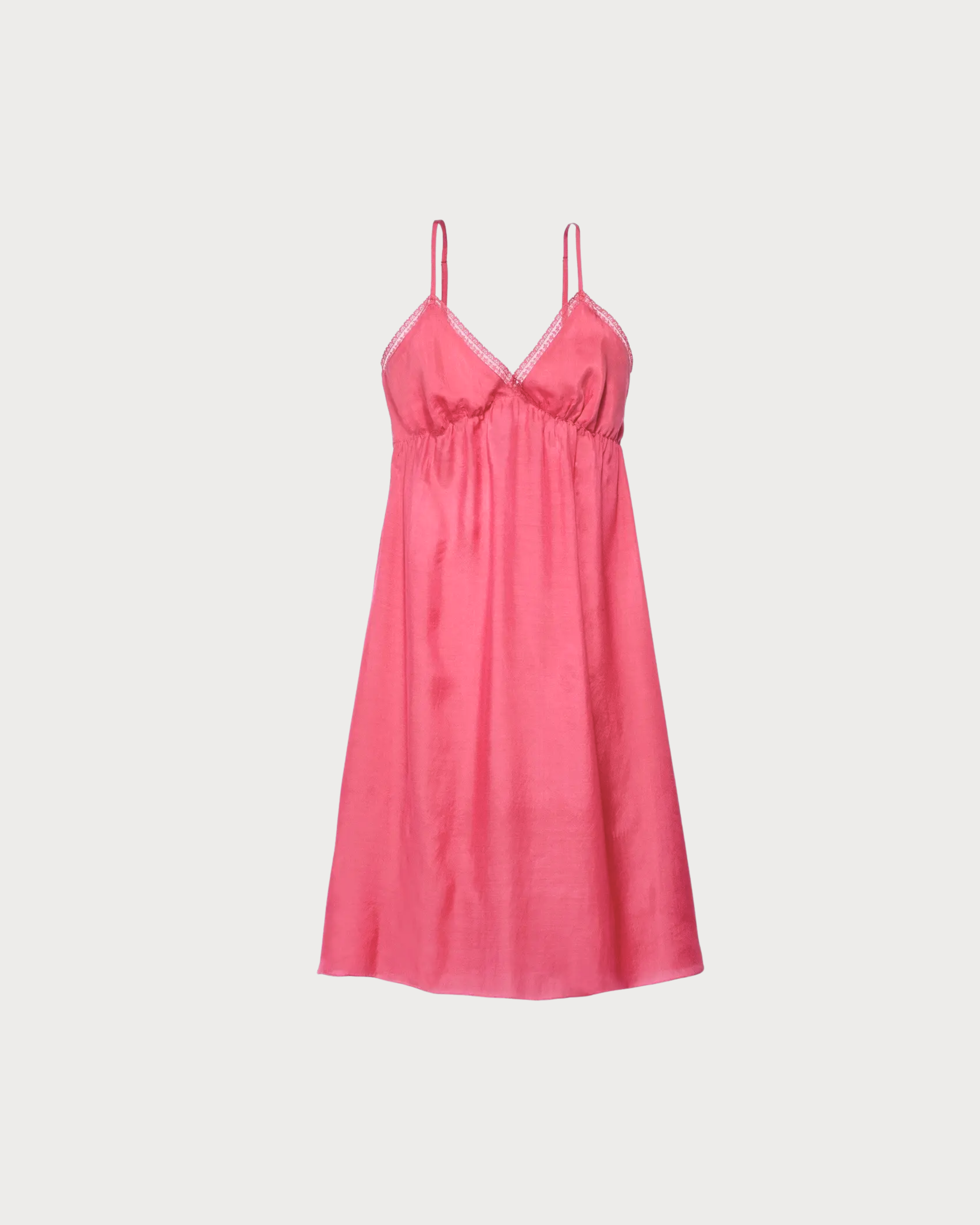 Cotton Silk Pink Night Dress
