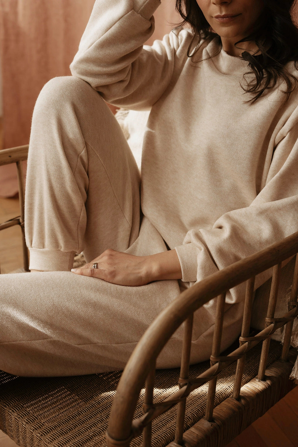 Sweater Pants Set in creme