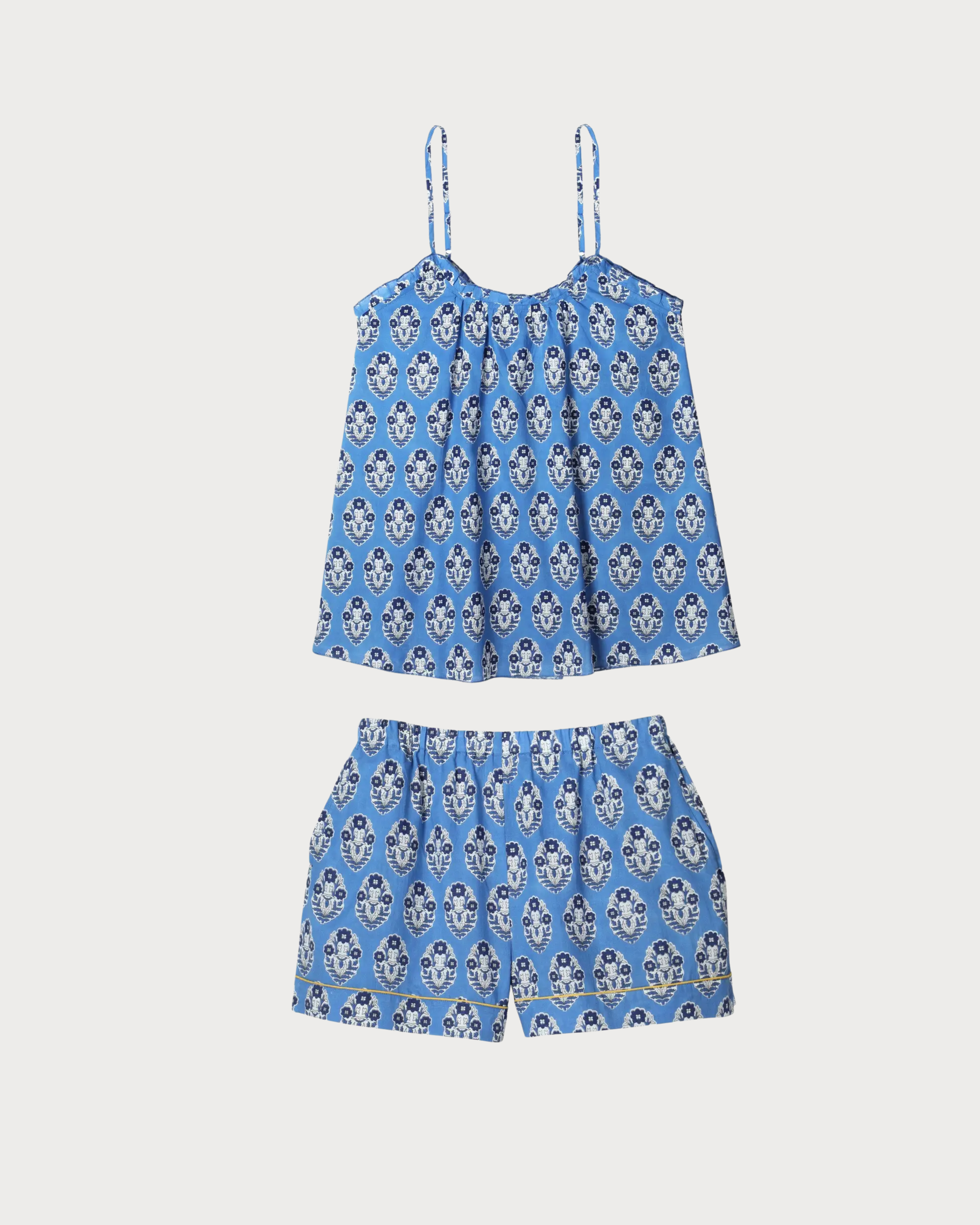 Blue Flower Tank & Short Set