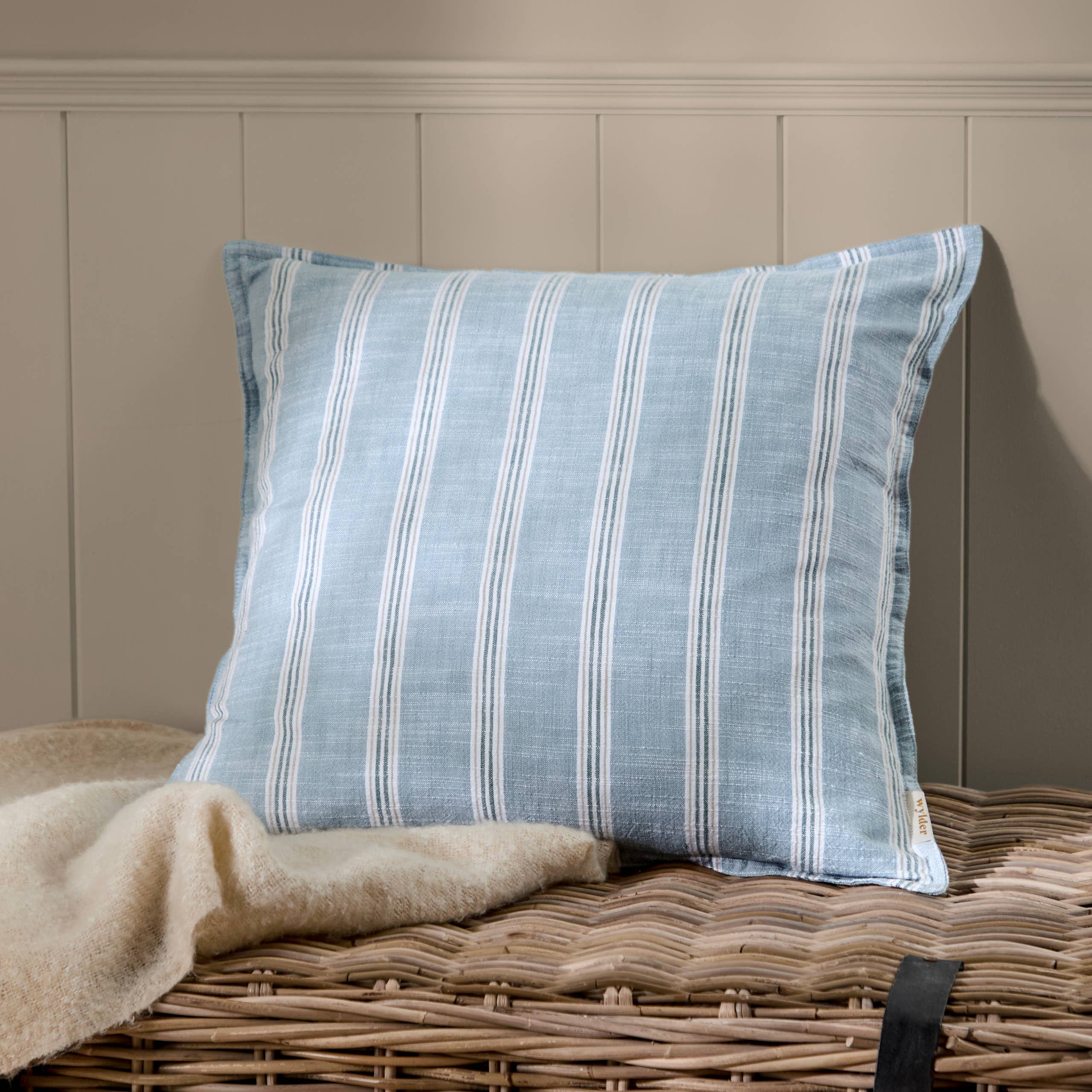 Sail Blue Stripe Cushion Cover